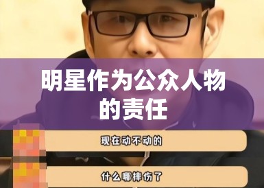 明星作为公众人物的责任 明星作为公众人物的责任