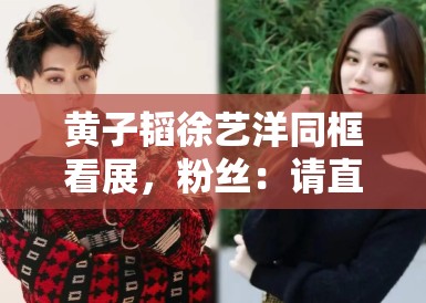 黄子韬徐艺洋同框看展，粉丝：请直接官宣恋情，别藏着掖着了